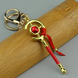 Red Ribbon Staff Keychain