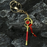 Red Ribbon Staff Keychain