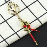Red Ribbon Staff Keychain