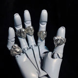 Diavolo K Crimson Adjustable Ring